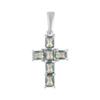 Silver Cross with Mystic Topaz 1.925ct (2085041)