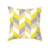 45x45cm Fashion Yellow Geometric Printing Pillowcase Sofa Hotel Office Seat Lumbar Cushion  Cover Home Decoration