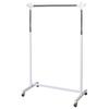 Miyatake Seisakusho 90cm Wide X 43cm Deep X with Heavy-Duty Hanger, Medium, 100-160cm High, White, Casters, HSG-431M