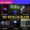 3D Hologram Fan 43Cm Wifi 3D Holographic Projector Advertising Display Light Hd Holographic Projector For Stores Bars Party Xmas