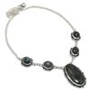 Natural Labradorite Gemstone 925 Sterling Silver Jewelry Necklace 18" A9y03