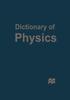 The Dictionary of Physics Book
