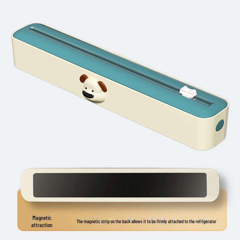 Magnetic Adjustable Kitchen Film & Foil Cutter with Storage Box