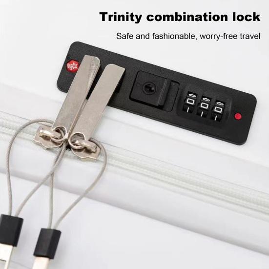 20 Inch Carry-On Suitcase Hard Shell Scratch-resistant Surface with Zipped Pocket USB And Code Lock Silent Spinner Wheel