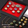 Ninja Ring Set: Akatsuki Itachi, Pain Six Paths, Orochimaru, Vermilion - Anime Accessories