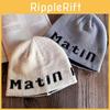Street Letter Fashion Pattern Neutral Casual Knitted Hat For Autumn Winter And