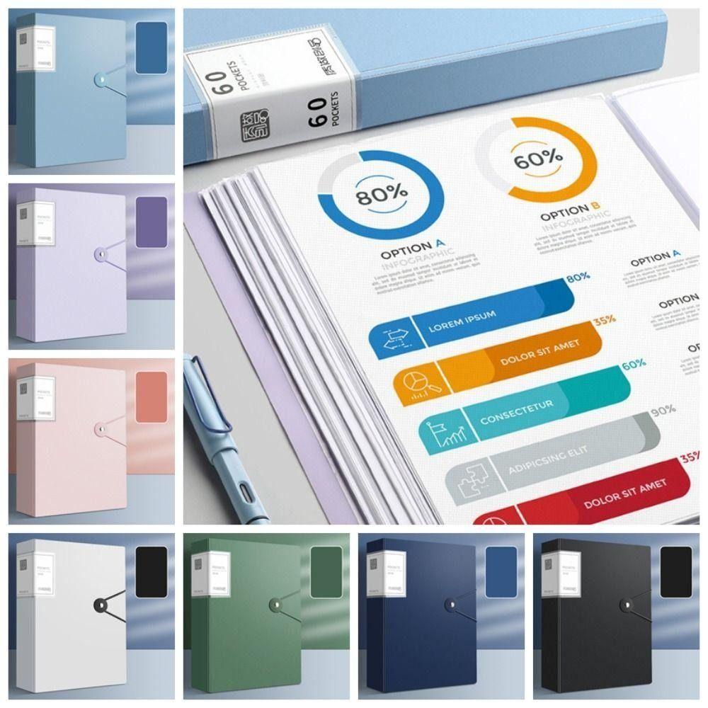 40 Pages Document Bag Waterproof Test Paper Storage Organizer New A4 File Folder