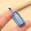 Tanzanite Gemstone 925 Sterling Silver Jewelry Handmade Pendant For Wedding Gift