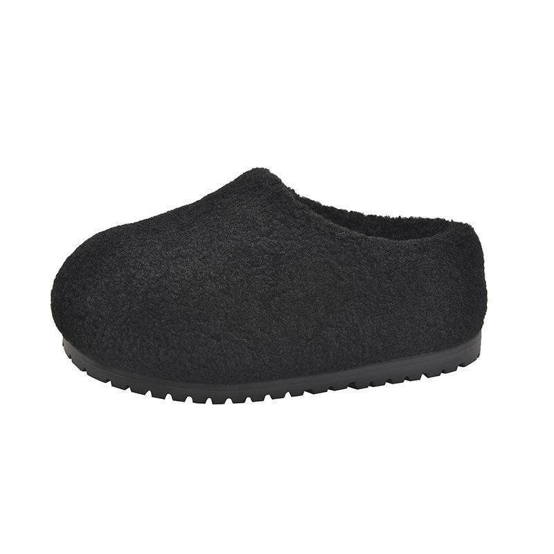 Internet Celebrities Senior Sense Baotou Drag Women 2025 Autumn and Winter New Wear Casual Versatile Stepping On Shit Soft Soles Mao Mao Shoes