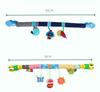 Musical Crib Mobile Toy with Clip & Rattle for Baby Stroller or Bed, 0-1 Year