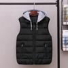 Men's Hooded Cotton Vest Winter Wear Trend Warm Thickened Vest Jacket Large Size Fat Vest