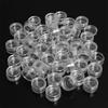 50pcs 5g Sample Clear Cream Jar Mini Cosmetic Bottles Containers Transparent Pot For Nail Arts Small Clear Can Tin For Balm