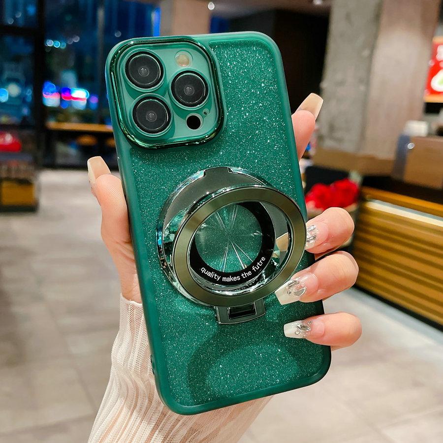 For iPhone 15 14 13 12 11 Pro Max Bling Ring Holder Anti-Shock Case Glitter Rugger Armor TPU Case For iPhone 15 14 Plus