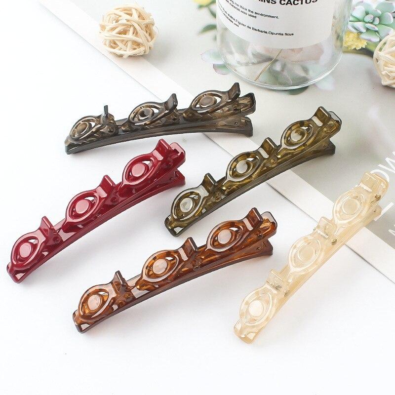 Double Layer Hair Braiding Hairpin Broken Hair Clip Women Girl Bangs Hairpin Korean Fixed Hair Clip Lazy Hair Style Accessories