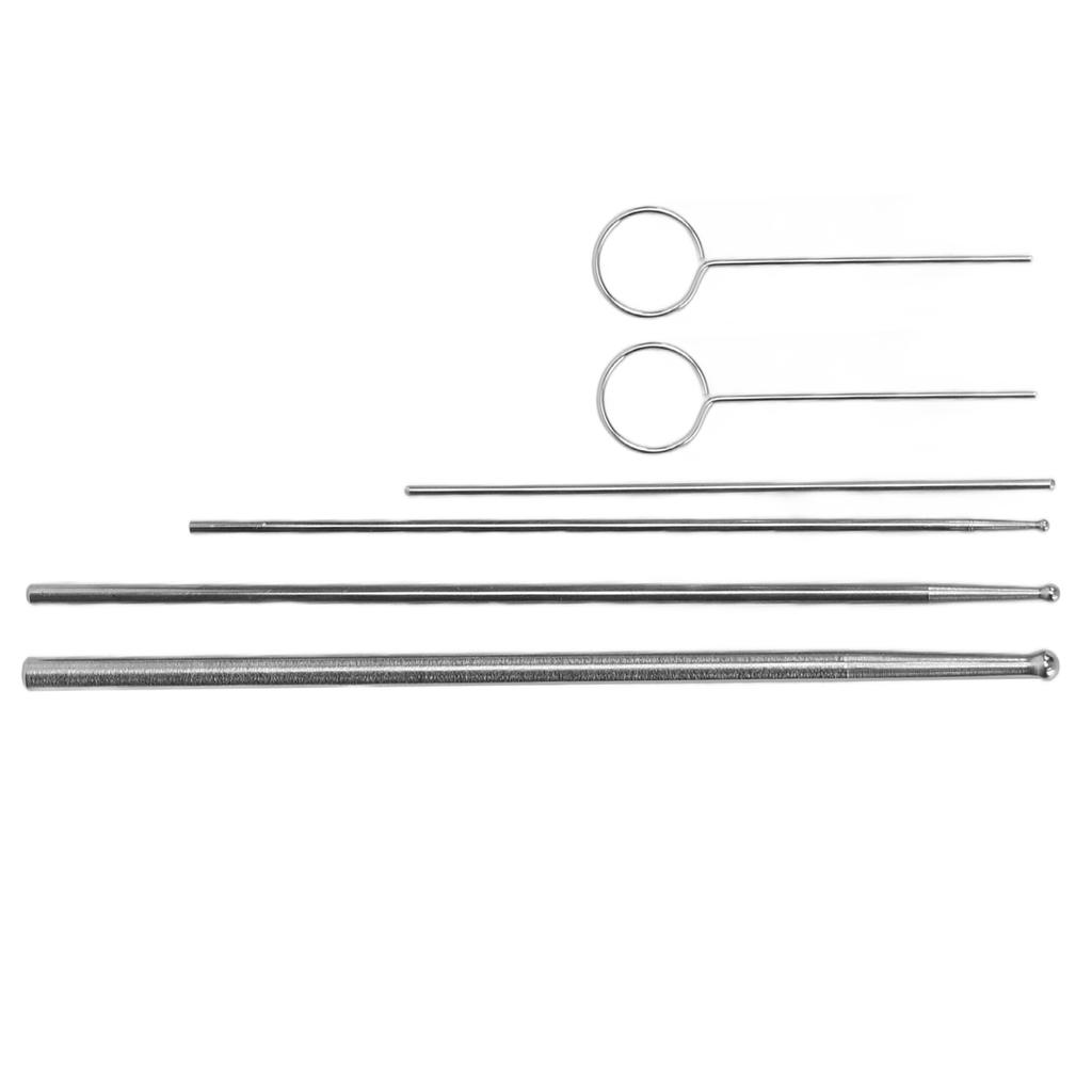 6PCS Snake Probe Kit Stainless Steel Round Head Anti Allergy Reptiles Snake Sexing Probe