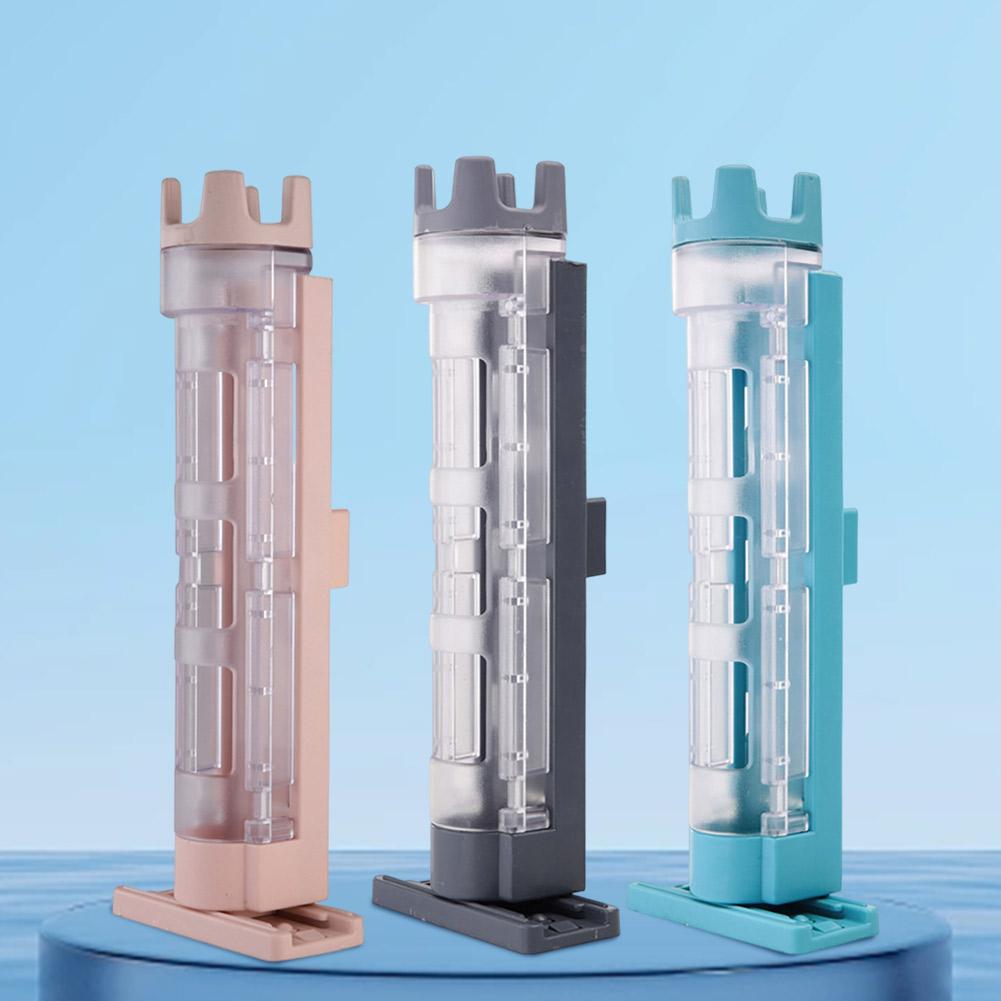 Plastic Fishing Box Barrel Holder Detachable Fishing Pole Tube Stand Adjustable Portable Durable Snap Design for Angler Supplies