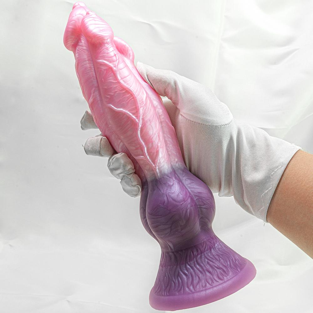 Artificial Dog Giant Dildo Silicone Alternative Animal Dog Cock Rear Court Anal Expansion Shaped Penis Massage Sex Toys