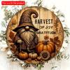 2d Flat 20*20cm, Thanksgiving Home Decoration, Pumpkin Circular Wooden Logo Creative Decorative Board, for Home, Office, Garden, Bar Decor.