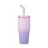 CB Japan Tumbler with Straw and Pink X Vacuum Stainless ANIE2WAY Tumbler SANTECO Lid, Purple, 670ml, Insulated, Steel, 2-layer Structure, 670,
