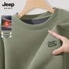 JEEP SPIRIT Men's Fleece-Lined Round Neck Sweatshirt