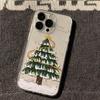 Crystal Clear Drop-Proof Christmas Tree iPhone Case for 13/14/15Pro/16ProMax/17 Models