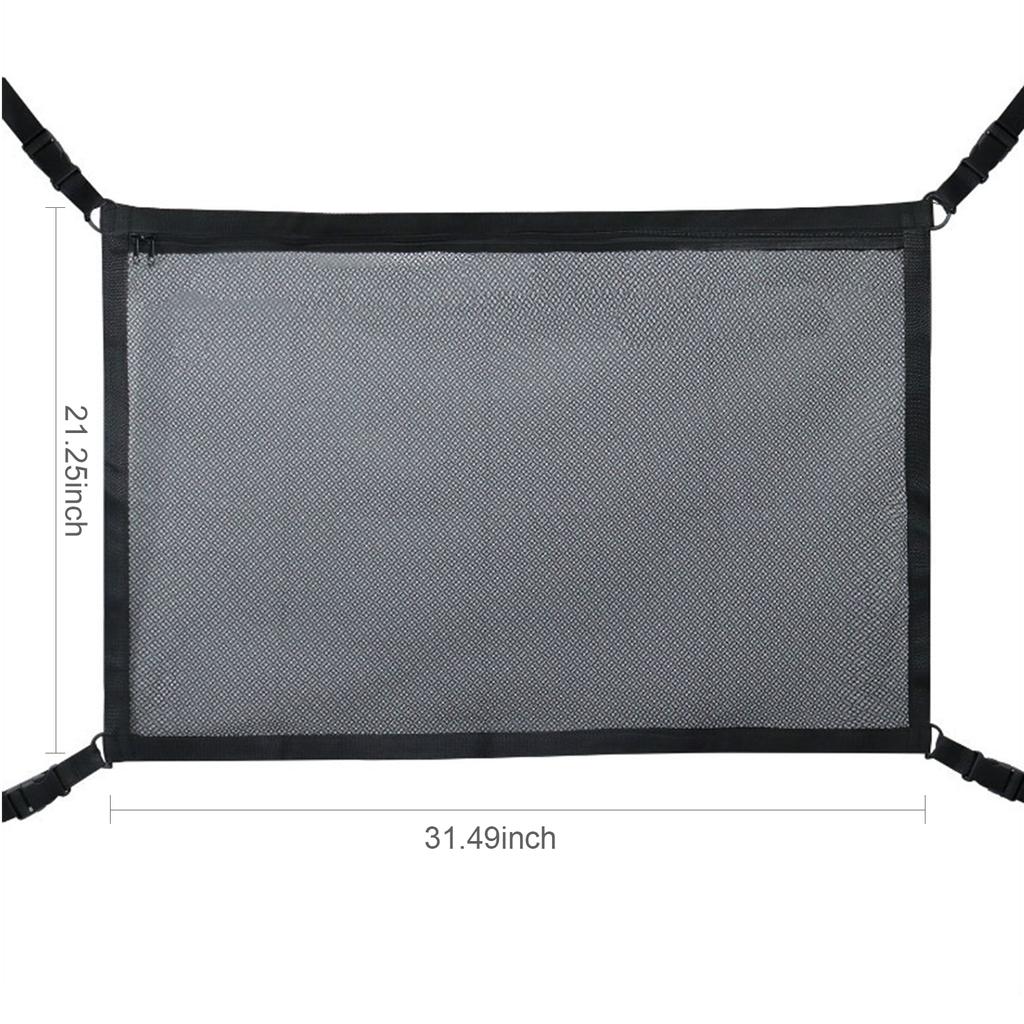 Car Ceiling Storage Net Ceiling Cargo Net Pocket Car Roof Long Trip Storage Bag for SUV Truck Bed