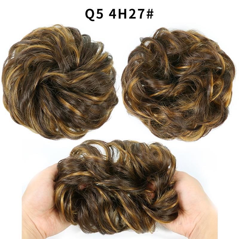 Women Ladies New Pony Tail Messy Curly Hair Extension Bun Hairpiece Scrunchie