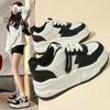 Thick-soled Increase Daddy Shoes Women 2024 Spring New Muffin Bottom Fashion Casual Sports Shoes