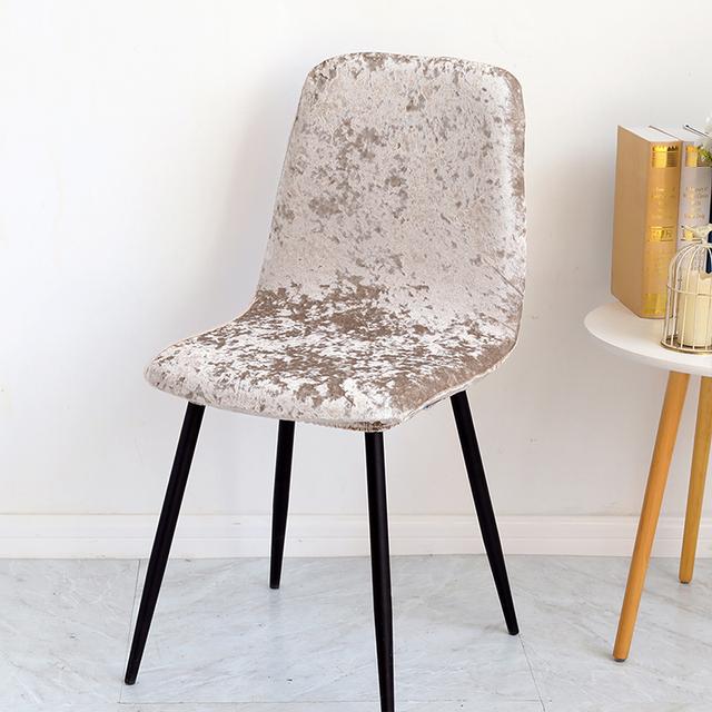1 шт., чехлы на стулья из блестящей бархатной ткани, чехол для барного стула, короткий размер, чехол для сиденья Cvoers для гостиной