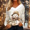 Long Sleeve Shirts For Women Cute Tops Christmas Prints Tees Blouses Casual Plus Size Basic Tops Pullover