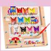 Fun Number Wooden Letter Maze Magnetic Color Classification Walking Puzzle Toy