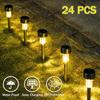 30PC Outdoor Solar Waterproof Landscape Lighting, Garden Lawn Projection Light, Courtyard Stainless Steel Technology Light, Holiday Lighting