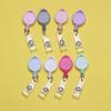 Office Supplies ID Name Card Anti-Lost Clip Stationery Retractable Key Ring Lanyards Badge Holder