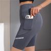 Women's Yoga Pants High Waist Fitness Fifth Pants Ladies Pocket Sport Leggings