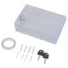 Clear Security Enclosure Locking System Plastic Housing Suitable For Thermostats Includes Double Key & Mounting Hardware