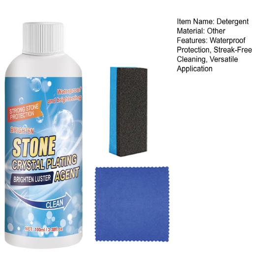 Stone Crystal-Plating Agent Stone Surfaces Stain-Resistant Waterproof Detergent PH-balanced Oil-resistant Stone Cleaner