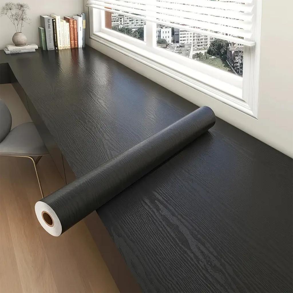 PVC Waterproof Self Adhesive Wallpaper Wall In Rolls Furniture Cabinets Vinyl Decorative Film Wood Grain Stickers For Home Decor
