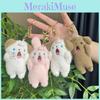 Beautifully Crafted Plush Dog And Rabbit Keychains Super Soft Lovable Collectible Toys