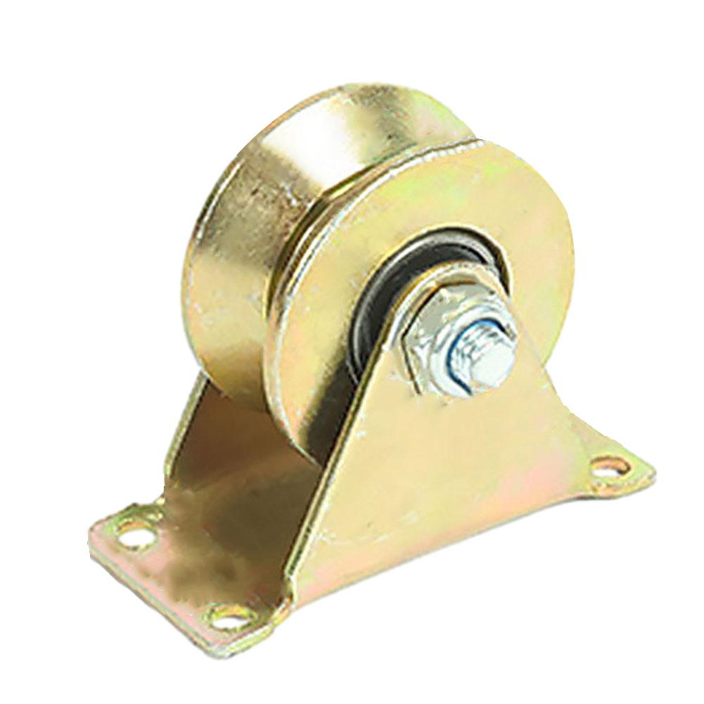 Sliding Door Pulley V Groove Wheel Heavy Duty Rigid Caster For Inverted Track Sliding Gate Roller Wheel Bearing Rollers