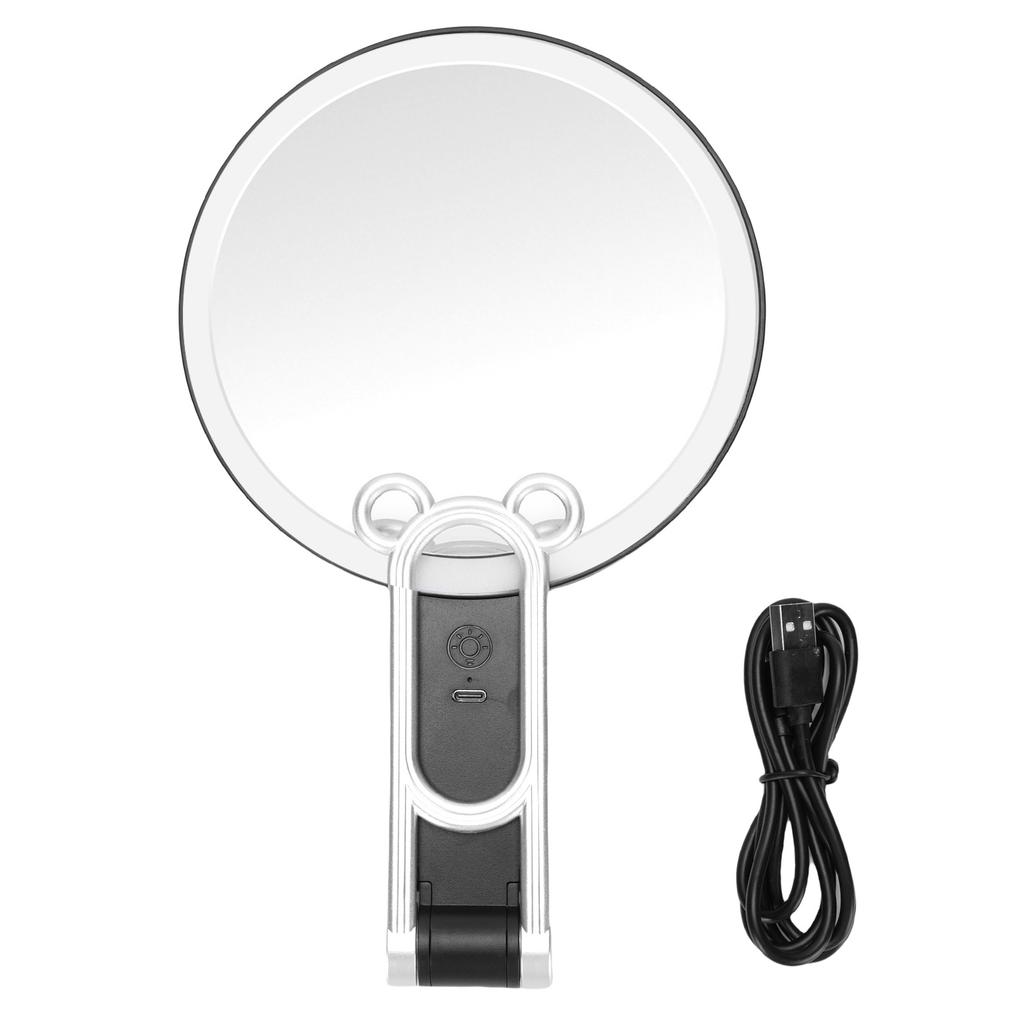 Lighted Magnifying Makeup Mirror Double Sided 1X 30X LED Mirror USB Rechargeable 3 Color Temperature