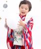 Shichigosan Kimono Set for Boys Years Includes Hifu Cloth Scarlet Arrow and [KYOETSU] (3 Old), (10. Helmet, 90-100cm)