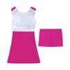 Kids Girls Cheerleading Outfits with Shorts Sleeveless Dress Cheer Uniform Costume