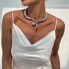 Exaggerated Silver Snake Alloy Collar Punk Style Winding Choker Necklace Retro Fashion Personality Spring Style Collar for Women