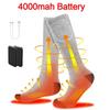 Washable Thermal  Insulated Socks Power Bank Operated Winter Warm Stockings  Unisex