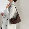 Lazy Style Plant Tanned Sheepskin Genuine Leather One Shoulder Underarm Bag Niche Vintage Soft Leather Crossbody Bag
