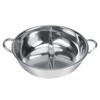Thick Stainless Steel Hot Pot Two Flavor Separation Induction Cooker Usable 29cm