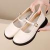 Women's Shoes Women's New Comfortable Platform Work Shoes Soft Sole Small Leather Shoes Women's Shoes Single Shoes
