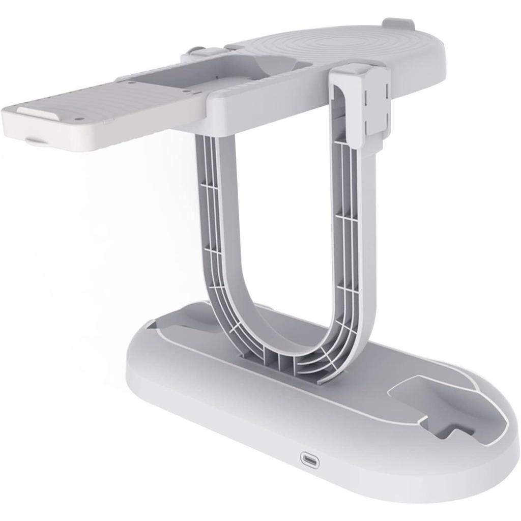 Handle Charging Base for PS VR2, Charging Display Stand with Storage Glasses Holder, Charging Station