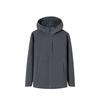 Champion Outdoor Series Solid Color Zipper Hooded Comfortable Breathable Fleece Warm Sports Jacket Men Jackets Castle-Gray 152510620-3
