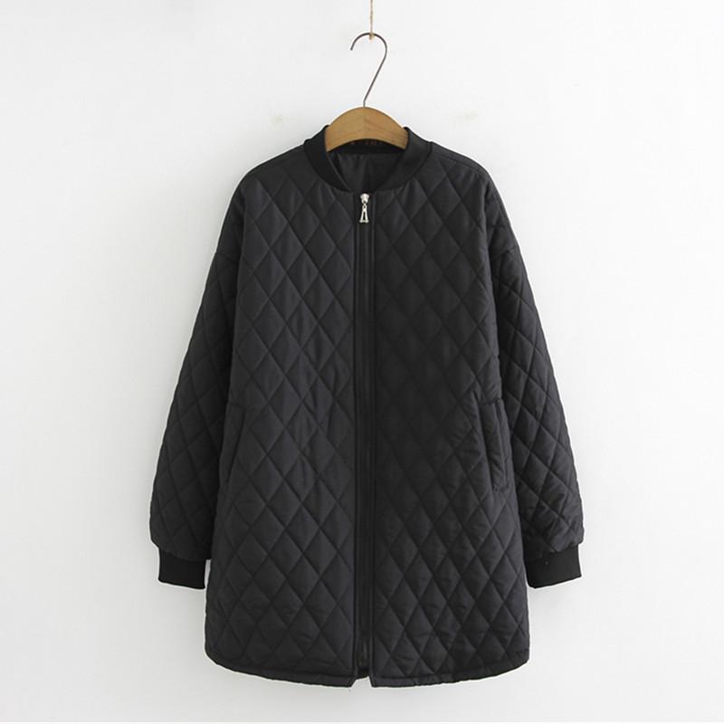 Jacket Women Parka Clothing Loose Winter Coat Female Zipper Windbreaker Outerwear